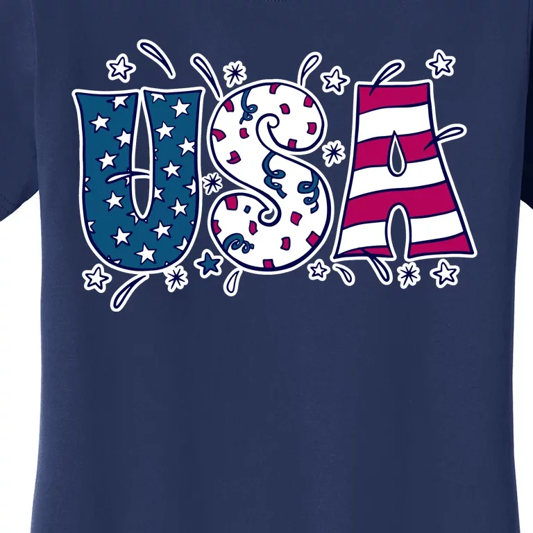 USA American Flag Celebration Women's T-Shirt