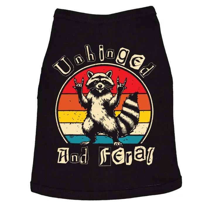 Unhinged And Feral Raccoon Cute Feral Girl Racoon Lover Doggie Tank