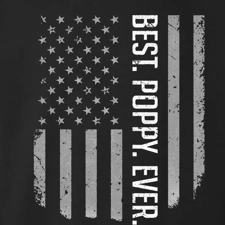 USA American Flag Best Poppy Ever Retro Fathers Day Toddler Hoodie