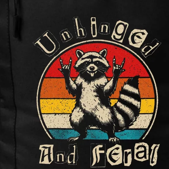 Unhinged And Feral Raccoon Cute Feral Girl Racoon Lover Gift Daily Commute Backpack