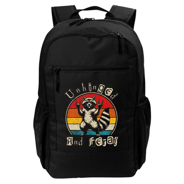 Unhinged And Feral Raccoon Cute Feral Girl Racoon Lover Gift Daily Commute Backpack