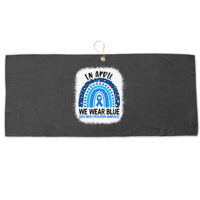 US America Flag Child Abuse Prevention Month April Awareness Large Microfiber Waffle Golf Towel