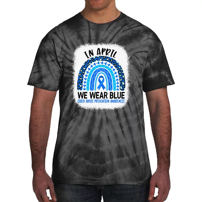 US America Flag Child Abuse Prevention Month April Awareness Tie-Dye T-Shirt