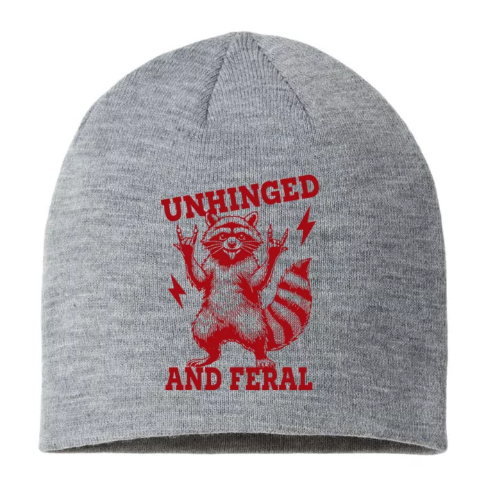 Unhinged And Feral Raccoon 8 1/2in Sustainable Knit Beanie