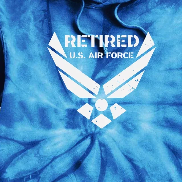 US Air Force Retired Gift Tie Dye Hoodie