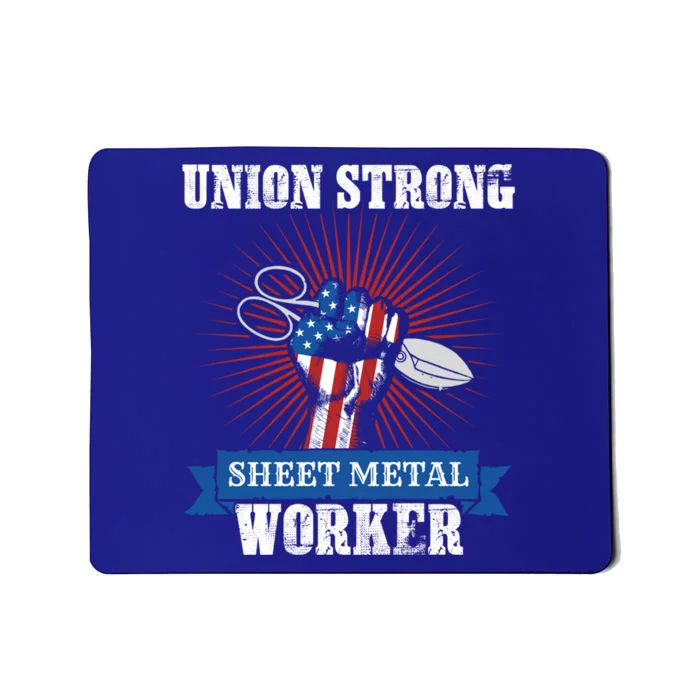 Us American Flag Of A Patriotic Sheet Metal Worker Union Cool Gift Mousepad