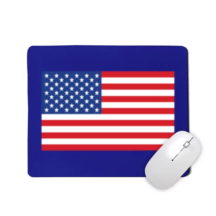 Us American Flag Pocket Print Funny Gift Crewneck Gift Mousepad