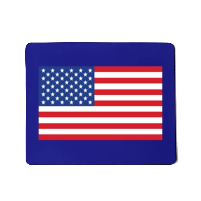 Us American Flag Pocket Print Funny Gift Crewneck Gift Mousepad