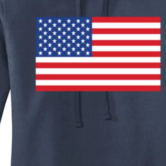 Us American Flag Pocket Print Funny Gift Crewneck Gift Women's Pullover Hoodie