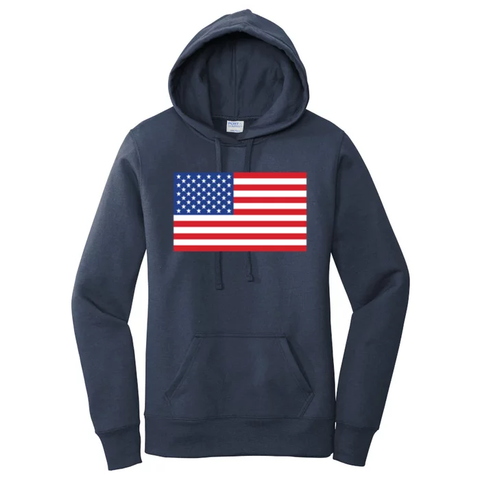 Us American Flag Pocket Print Funny Gift Crewneck Gift Women's Pullover Hoodie