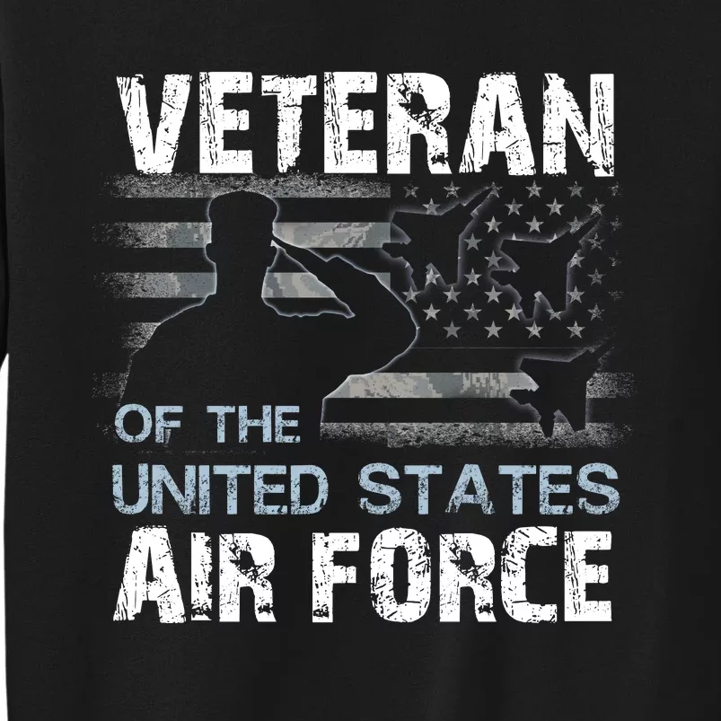 US Air Force Veteran USAF Tees Proud Airman Gifts Tall Sweatshirt