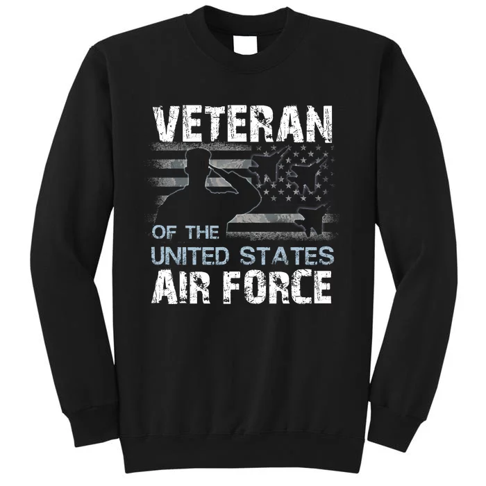 US Air Force Veteran USAF Tees Proud Airman Gifts Tall Sweatshirt