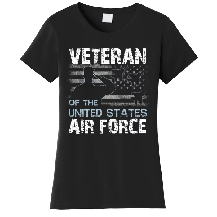 US Air Force Veteran USAF Tees Proud Airman Gifts Women's T-Shirt