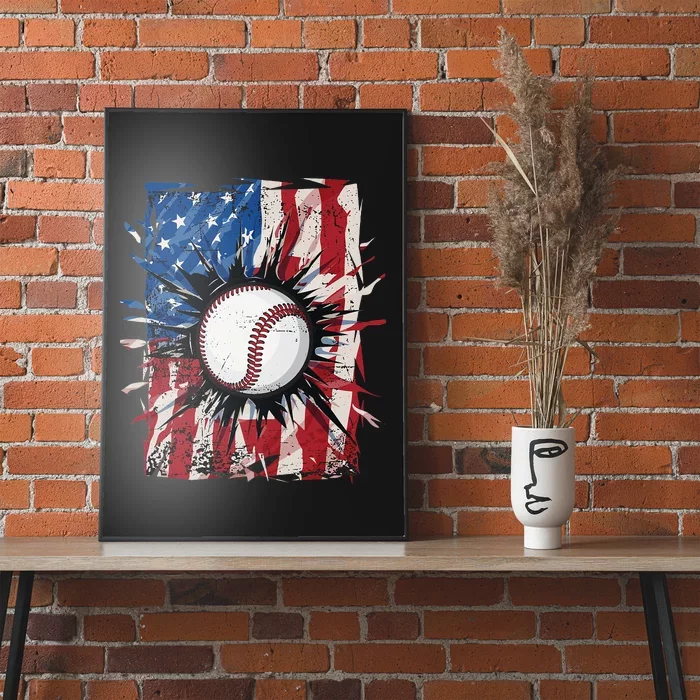  4th of July Patriotic American Flag Custom Baseball