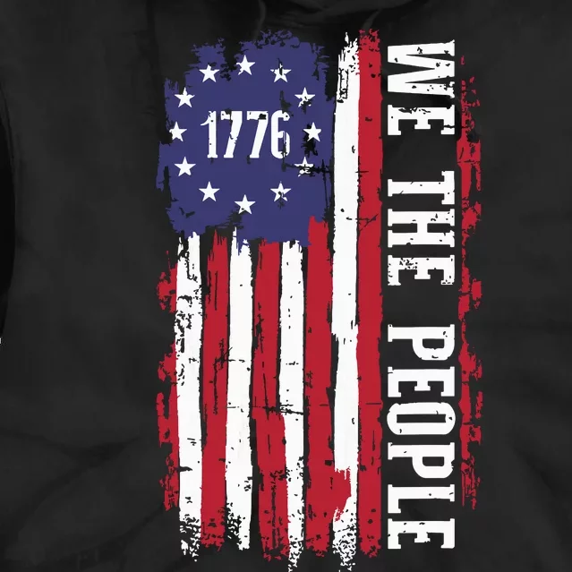 Us American Flag 1776 We The People For Independence Day Tie Dye Hoodie