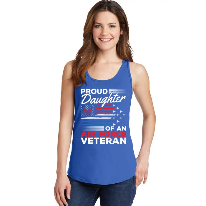 Us Air Force Veteran Proud Daughter Of An Air Force Veteran Gift Ladies Essential Tank