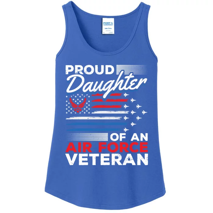 Us Air Force Veteran Proud Daughter Of An Air Force Veteran Gift Ladies Essential Tank