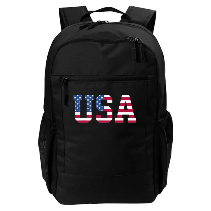 Usa American Flag Patriotic Red White Blue Stars & Stripes Daily Commute Backpack