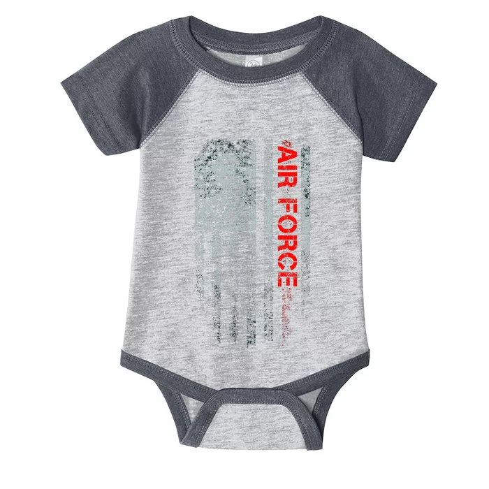 U.S. Air Force Vintage USA Flag Infant Baby Jersey Bodysuit