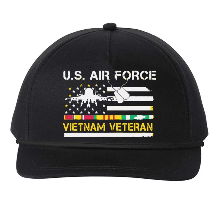 US Air Force Vietnam Veteran, USAF Veteran, USA Flag Gift Snapback Five-Panel Rope Hat