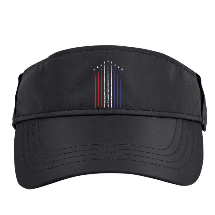 Us American Flag With Fighter Jets Adult Drive Performance Visor