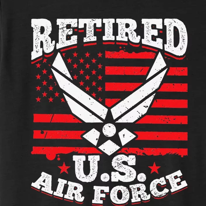 US Air Force Veteran retired U.S Air Force ChromaSoft Performance T-Shirt