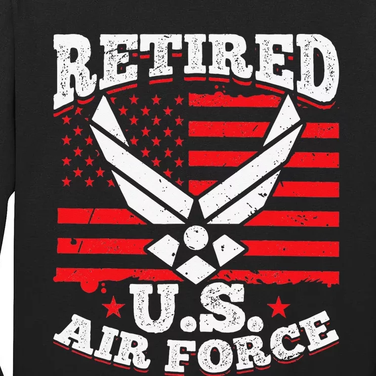 US Air Force Veteran retired U.S Air Force Tall Long Sleeve T-Shirt