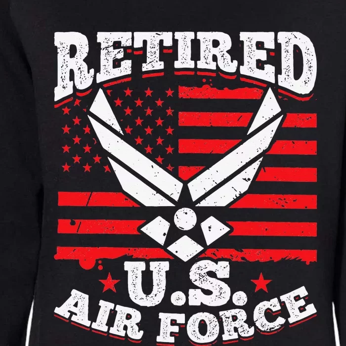 US Air Force Veteran retired U.S Air Force Womens California Wash Sweatshirt