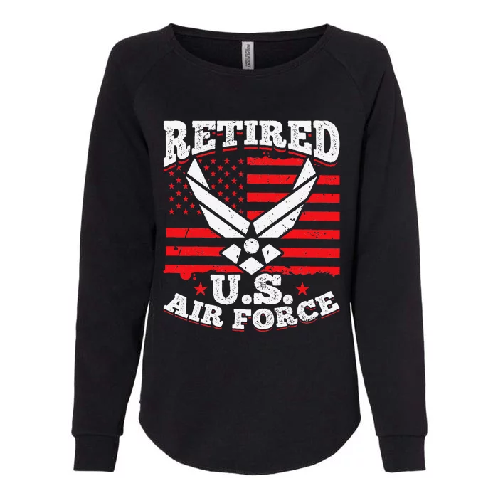 US Air Force Veteran retired U.S Air Force Womens California Wash Sweatshirt