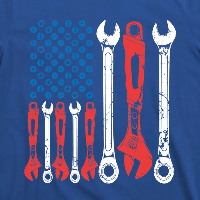 Usa American Flag Mechanic Gift T-Shirt