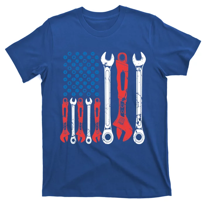 Usa American Flag Mechanic Gift T-Shirt