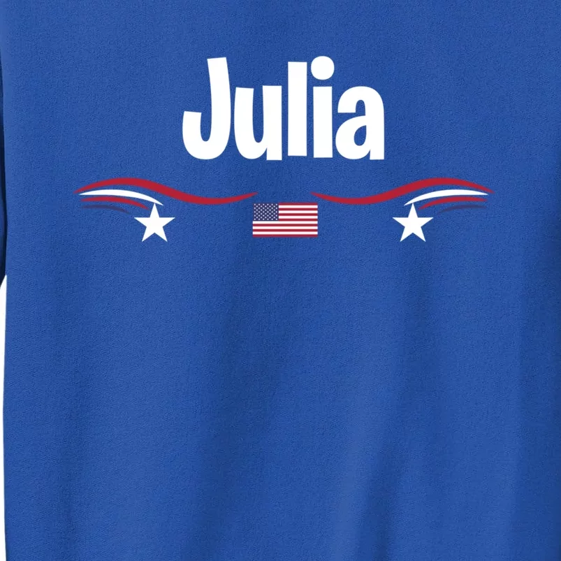 Usa American Flag Birthday Name Julia Gift Sweatshirt