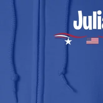 Usa American Flag Birthday Name Julia Gift Full Zip Hoodie