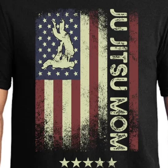 Usa American Flag Jiu Jitsu Mom Great Gift Pajama Set