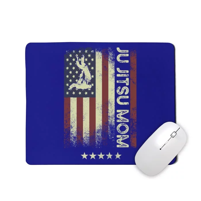 Usa American Flag Jiu Jitsu Mom Great Gift Mousepad