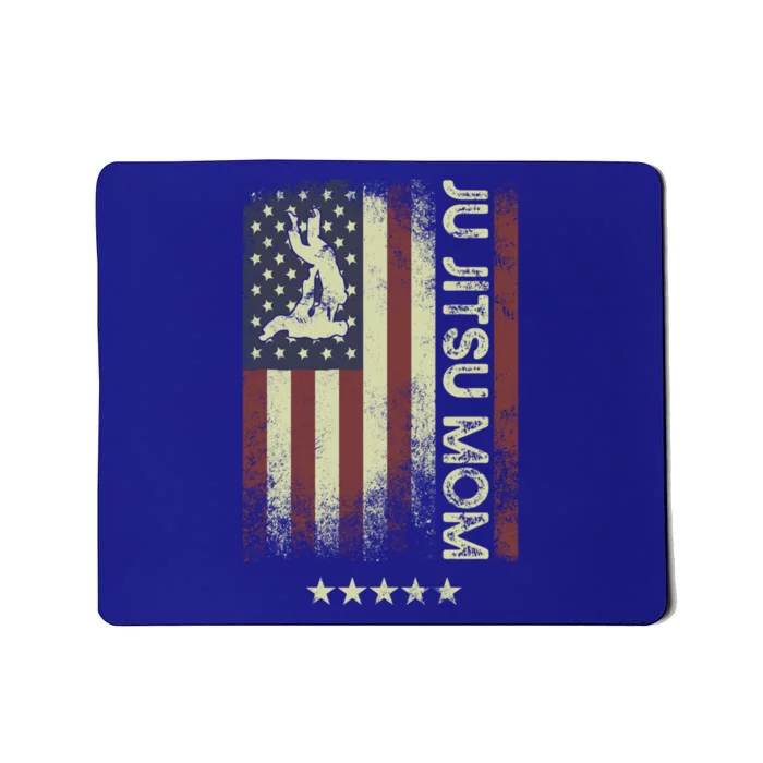 Usa American Flag Jiu Jitsu Mom Great Gift Mousepad