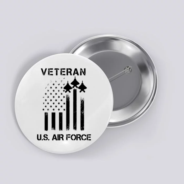 U.S. Air Force Stars Air Force Veteran Button