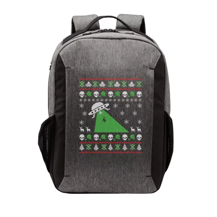 Ufo Alien Funny Reindeer Ugly Christmas Sweater Great Gift Vector Backpack