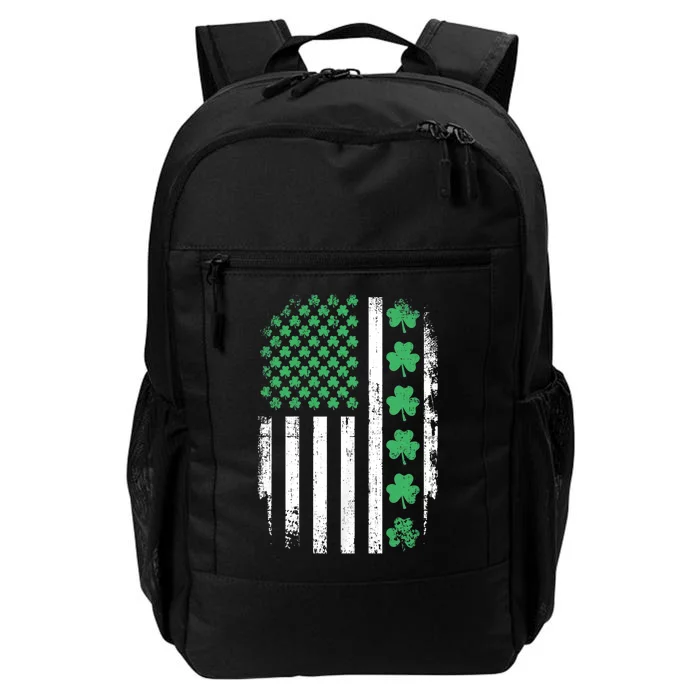 Us American Flag With Shamrocks For St Patricks Day Daily Commute Backpack