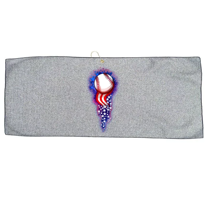 USA American Flag Baseball Star Comet Large Microfiber Waffle Golf Towel