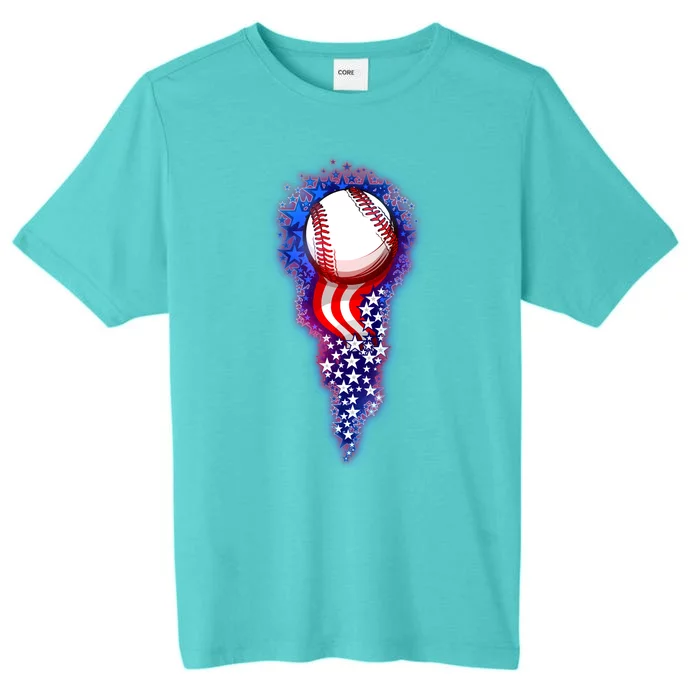 USA American Flag Baseball Star Comet ChromaSoft Performance T-Shirt