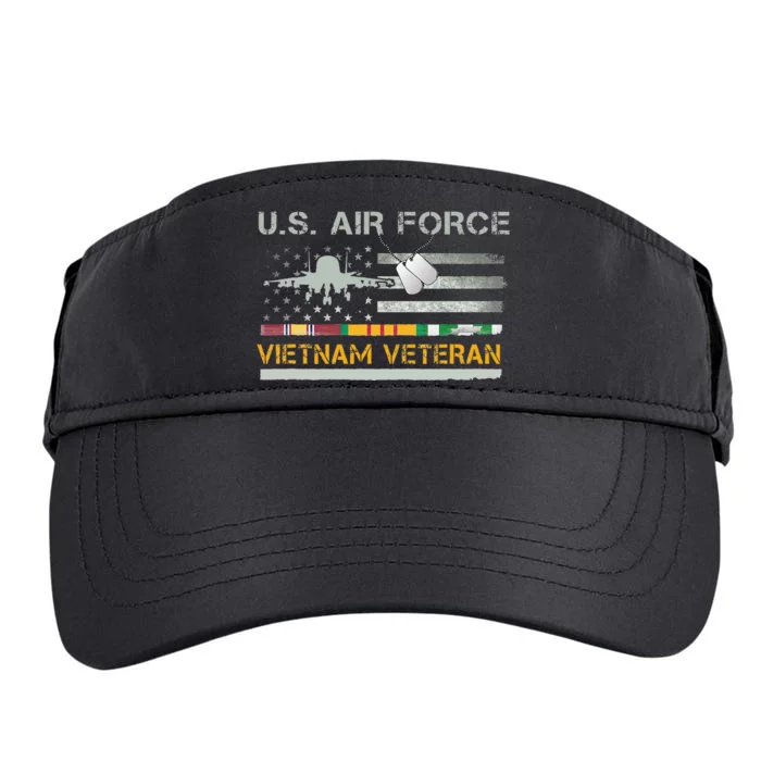 US Air Force Vietnam Veteran USAF Veteran USA Flag Gift Adult Drive Performance Visor