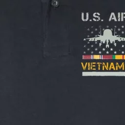 US Air Force Vietnam Veteran USAF Veteran USA Flag Gift Softstyle Adult Sport Polo