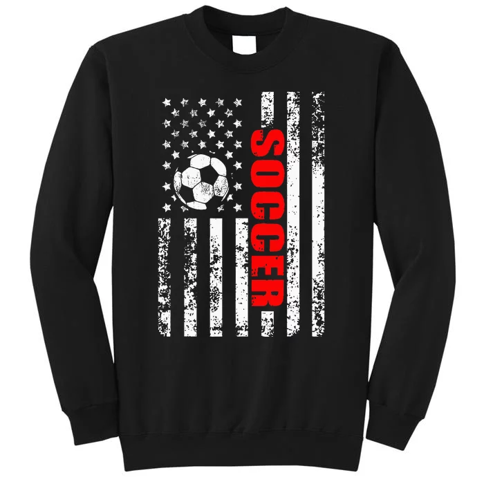 Us American Flag Soccer Patriotic Soccer Sweatshirt