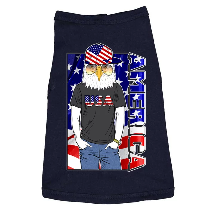 USA America Flag Hip Hop Eagle Doggie Tank