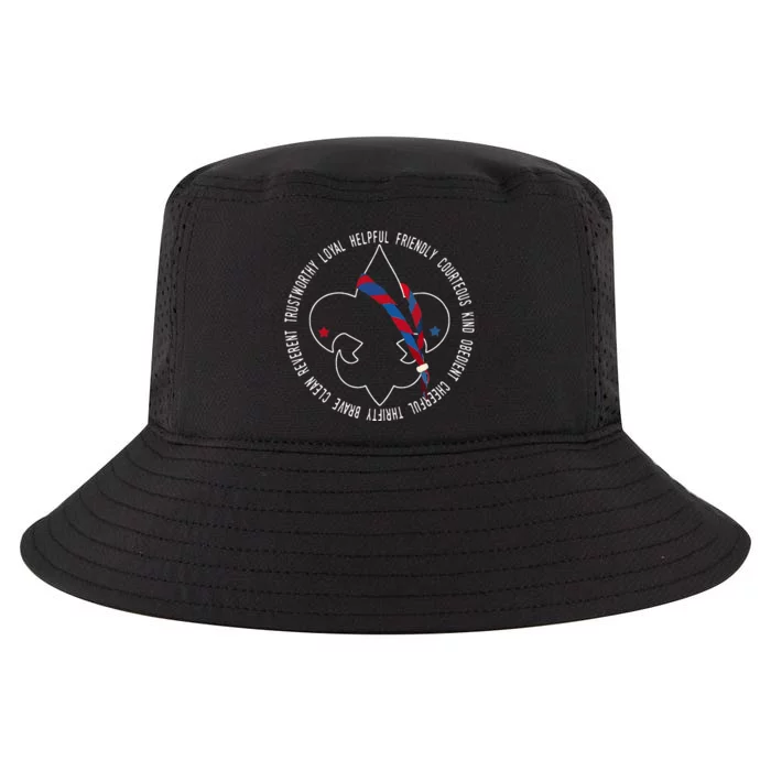 Us America Flag Scouting Law Cool Comfort Performance Bucket Hat