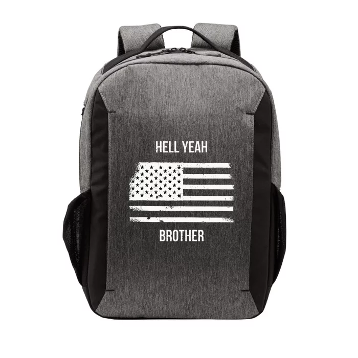 US American Flag Vintage Distressed Hell Yeah Brother Vector Backpack