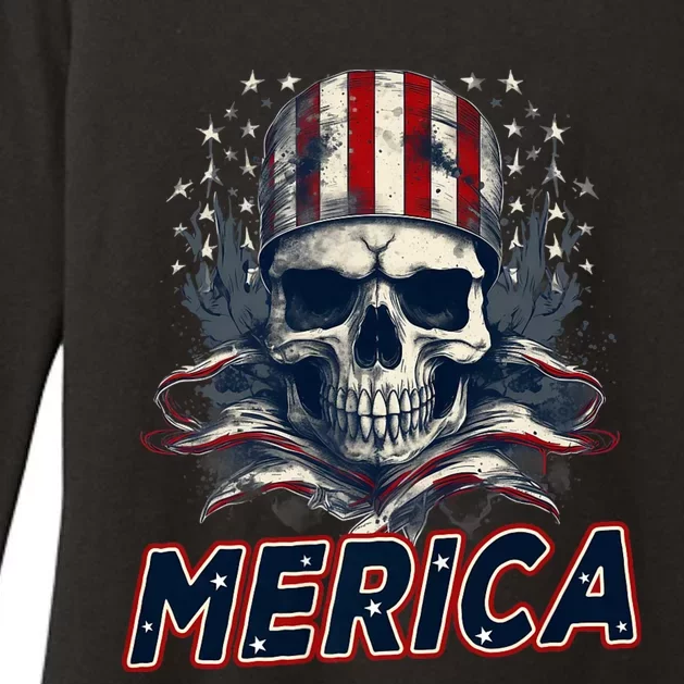 Usa American Flag Patriotic 4th Of July Womens CVC Long Sleeve Shirt