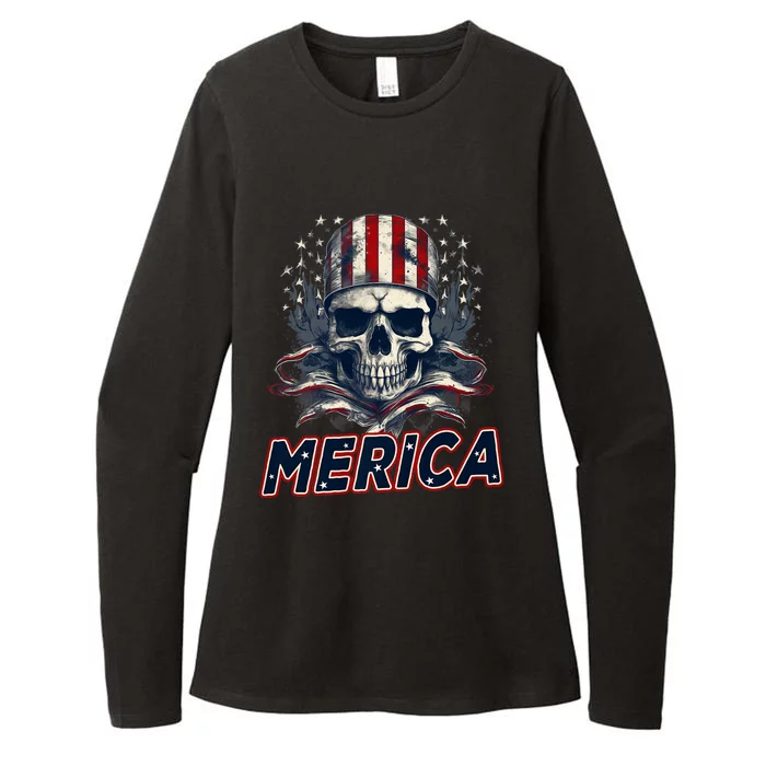 Usa American Flag Patriotic 4th Of July Womens CVC Long Sleeve Shirt