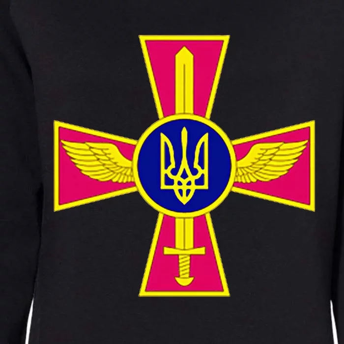 Ukrainian A.I.R Force Emblem Ukraine Armed Forces Uaf Womens California Wash Sweatshirt